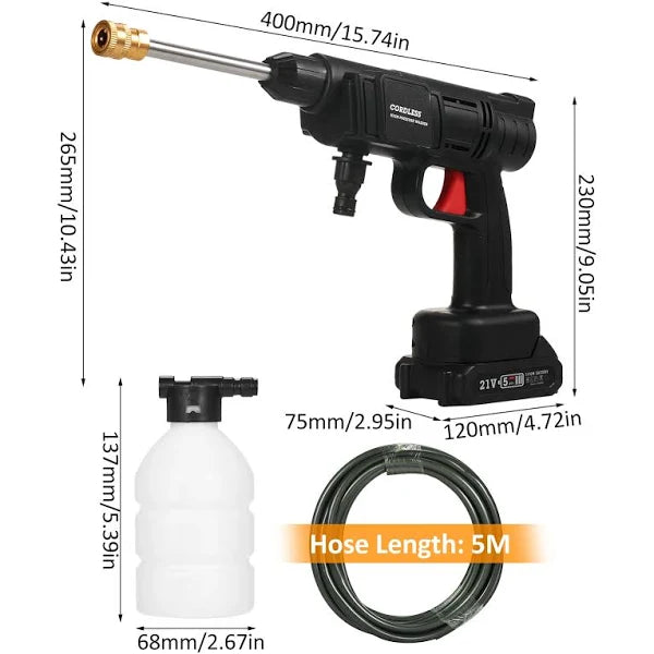 Hidrolavadora Portatil Con 2 Bateria 98V